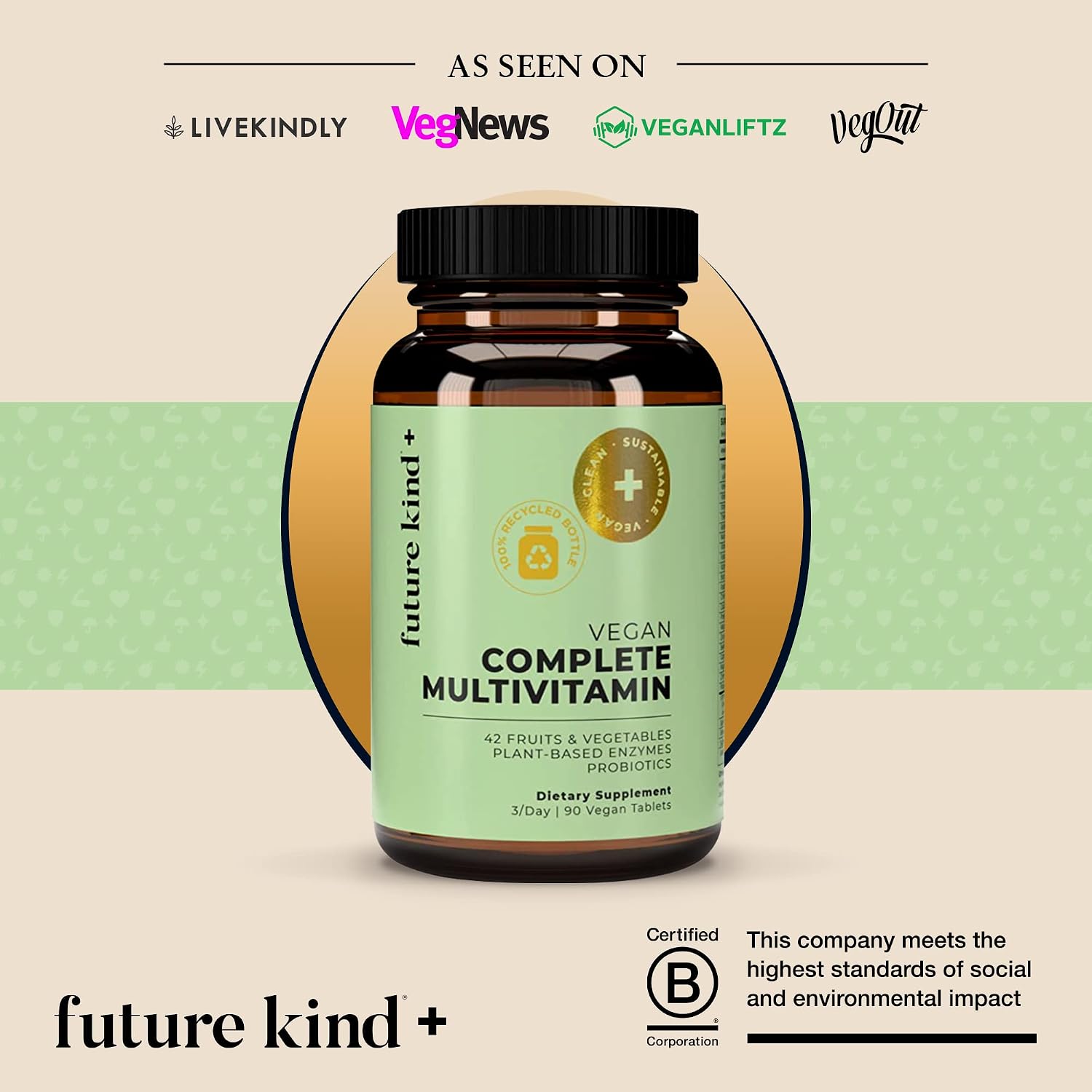 Future Kind Multivitamin Bundle - Vegan Complete Multivitamin and Vegan Essential Multivitamin - Vegan Vitamin B12, Omega 3, and Vitamin D3 - Complete Multivitamin, 42 Vitamins in 1 for Men and Women - PrimeBioHealth - canada supplements