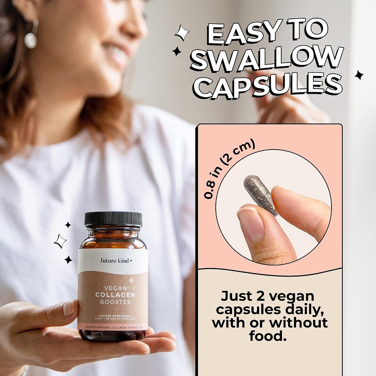 Future Kind - The Glow Getter Bundle - Vegan Collagen Booster Supplement - Vegan Vitamin D3 - Vegan Omega 3 - PrimeBioHealth - canada supplements