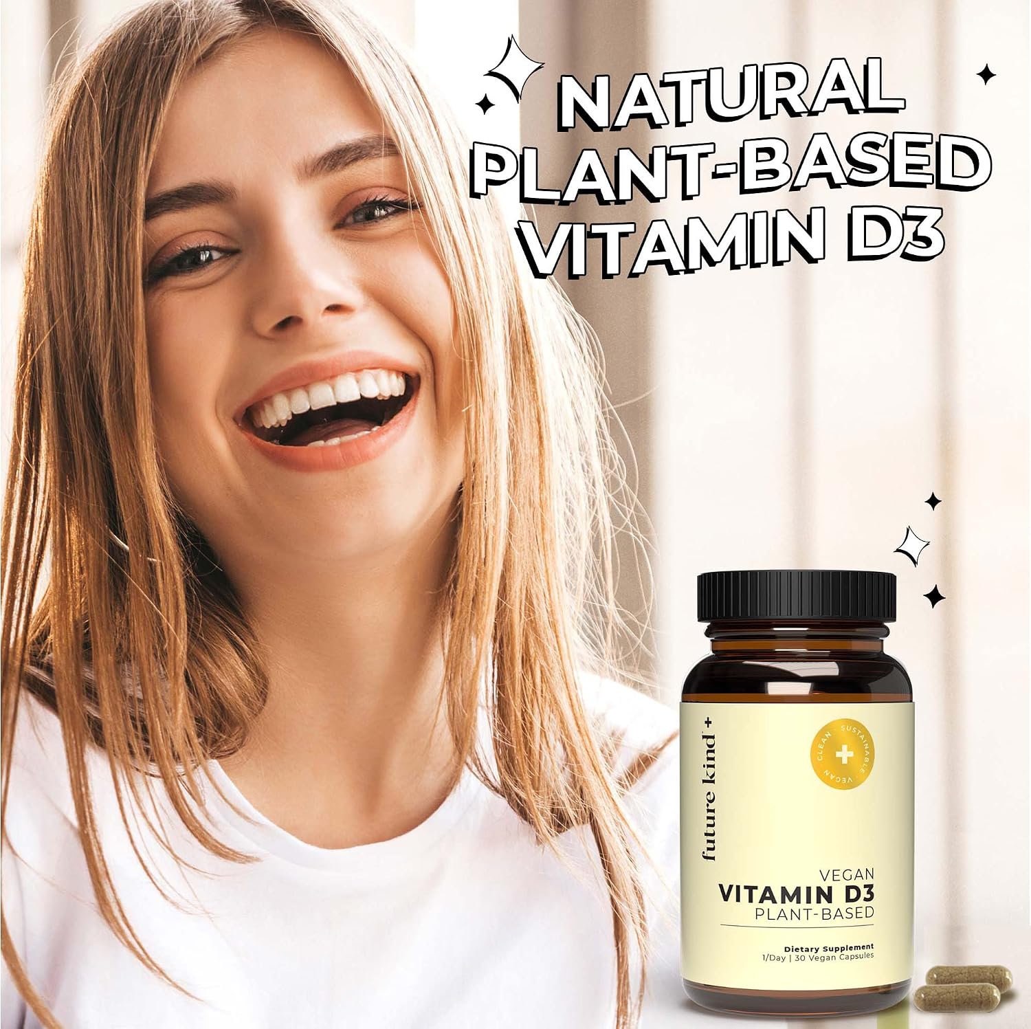 Future Kind - The Glow Getter Bundle - Vegan Collagen Booster Supplement - Vegan Vitamin D3 - Vegan Omega 3 - PrimeBioHealth - canada supplements