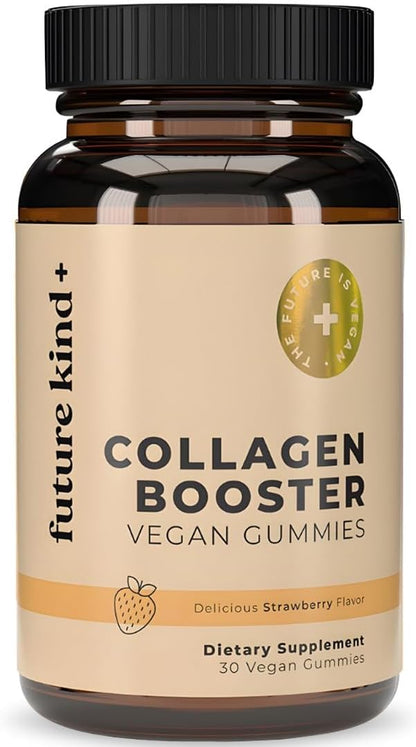 Future Kind Vegan Biotin Gummies for Hair, Skin and Nails – Vegan Collagen Supplement with Vitamin A, C & E – Natural Strawberry Flavor – 30 Gummies - PrimeBioHealth - canada supplements
