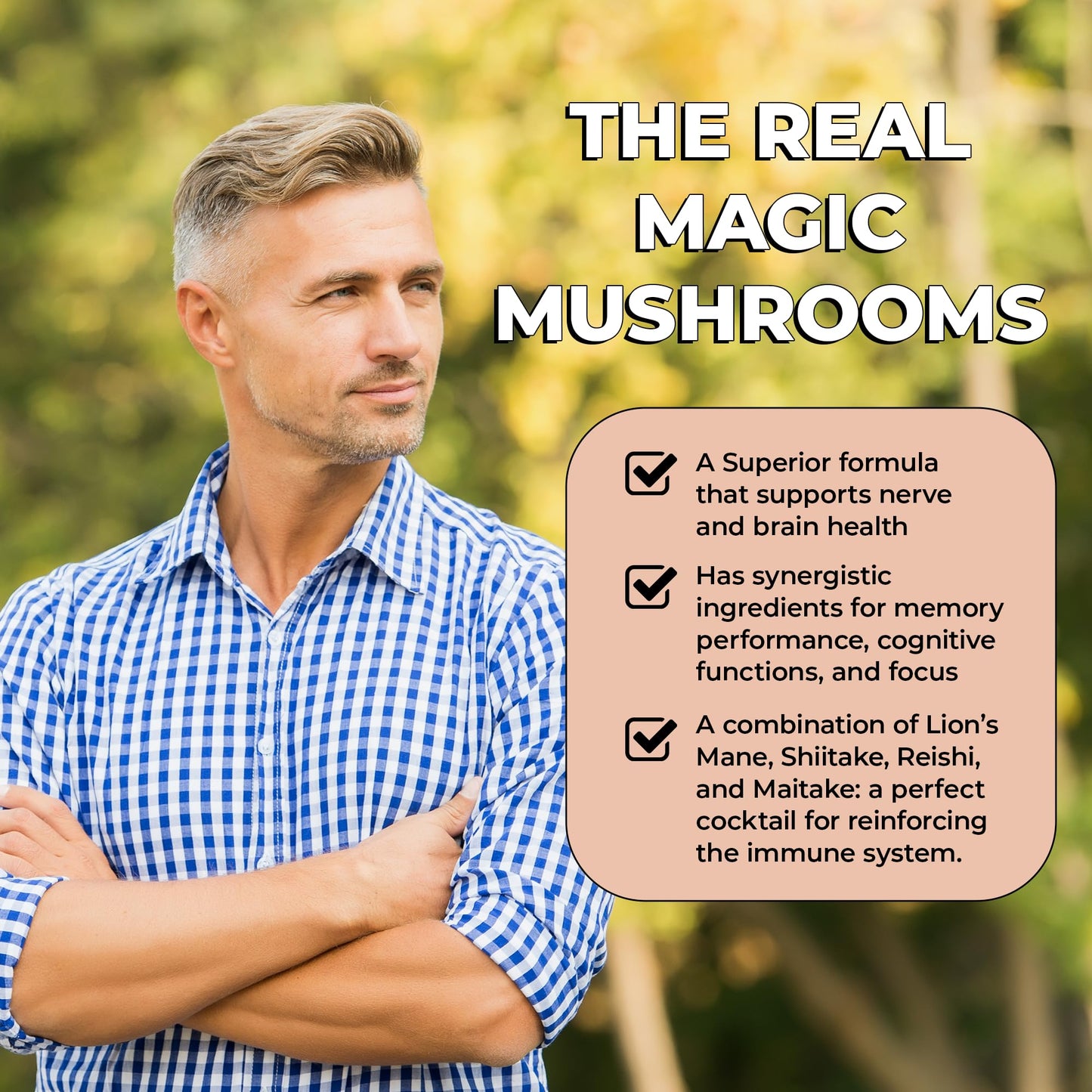 Future Kind Vegan Lion’s Mane Mushroom Complex - Brain Supplement with Chaga, Maitake, Shiitake, & Reishi, Supports Memory and Focus (30ct) - PrimeBioHealth - canada supplements