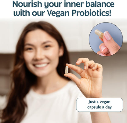Future Kind Vegan Probiotics for Women and Men - 30 Billion CFUs Probiotics for Digestive Support (30 Adult Probiotic Capsules) No GMOs, Daily Probiotic Supplements from 42 Fruits & Vegetables - PrimeBioHealth - canada supplements