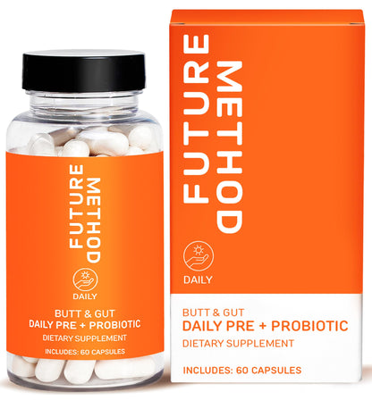 FUTURE METHOD Synbiotic Prebiotics for Men & Women - Probiotics & Prebiotic Supplement for Digestion, Immunity & Regularity (60ct) - PrimeBioHealth - canada supplements