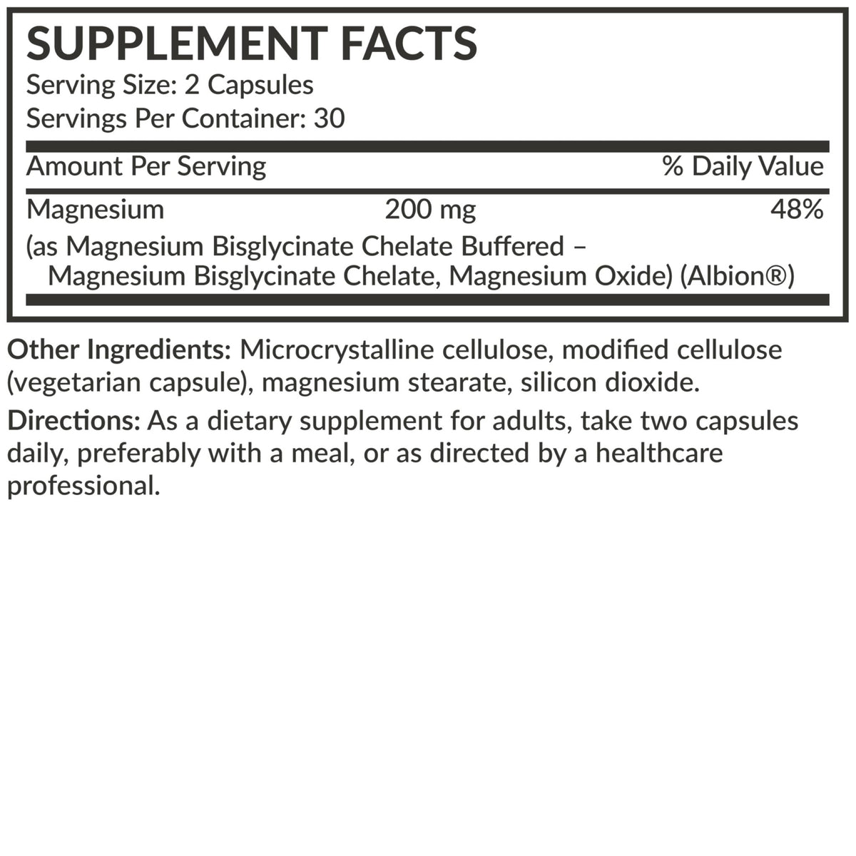 Futurebiotics Magnesium Glycinate 200 MG per Serving Chelated for High Absorption, Gentle On Stomach, Non-GMO, 60 Vegetarian Capsules - PrimeBioHealth - canada supplements