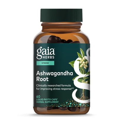 Gaia Herbs Ashwagandha Root - Stress Relief & Sleep Support Supplement - Supports Balanced Energy Levels & Positive Outlook - PrimeBioHealth - canada supplements