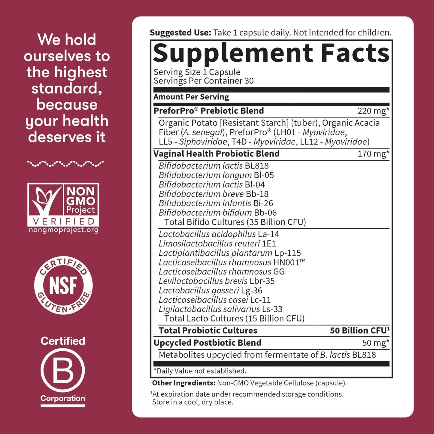 Garden of Life Dr Formulated Once Daily 3-in-1 Complete Prebiotics, Postbiotics & Probiotics for Women, PRE + PRO + POSTBIOTIC Supplement for Women’s Digestive - PrimeBioHealth - canada supplements