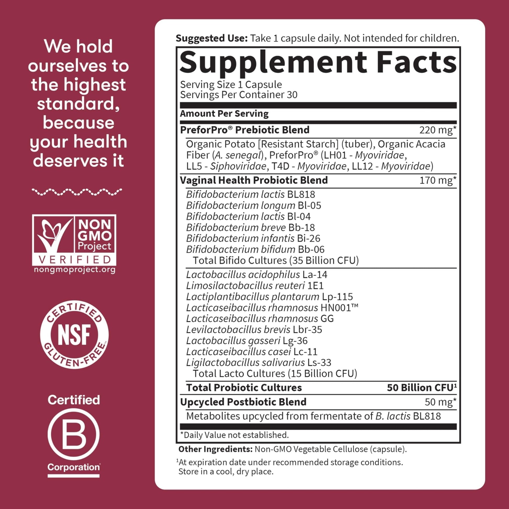 Garden of Life Dr Formulated Once Daily 3-in-1 Complete Prebiotics, Postbiotics & Probiotics for Women, PRE + PRO + POSTBIOTIC Supplement for Women’s Digestive - PrimeBioHealth - canada supplements