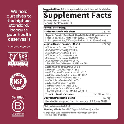 Garden of Life Dr Formulated Once Daily 3-in-1 Complete Prebiotics, Postbiotics & Probiotics for Women, PRE + PRO + POSTBIOTIC Supplement for Women’s Digestive - PrimeBioHealth - canada supplements