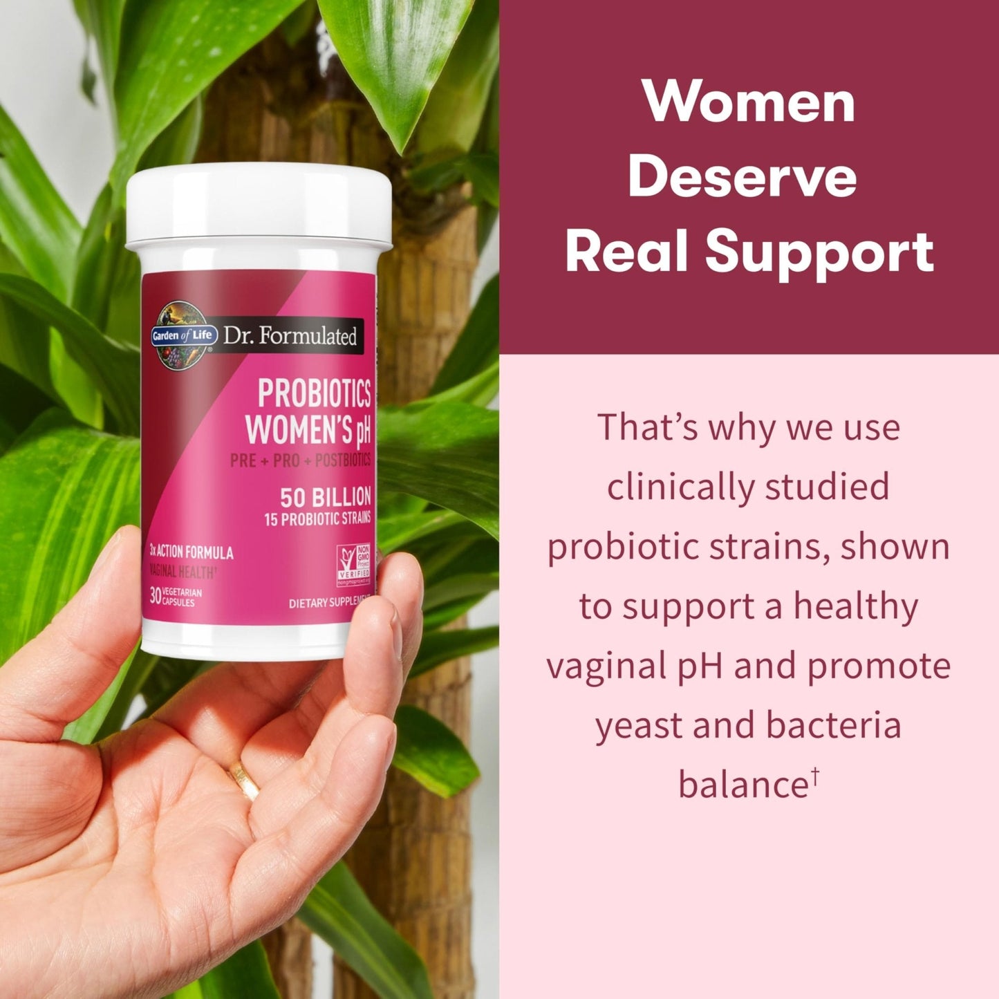 Garden of Life Dr Formulated Once Daily 3-in-1 Complete Prebiotics, Postbiotics & Probiotics for Women, PRE + PRO + POSTBIOTIC Supplement for Women’s Digestive - PrimeBioHealth - canada supplements