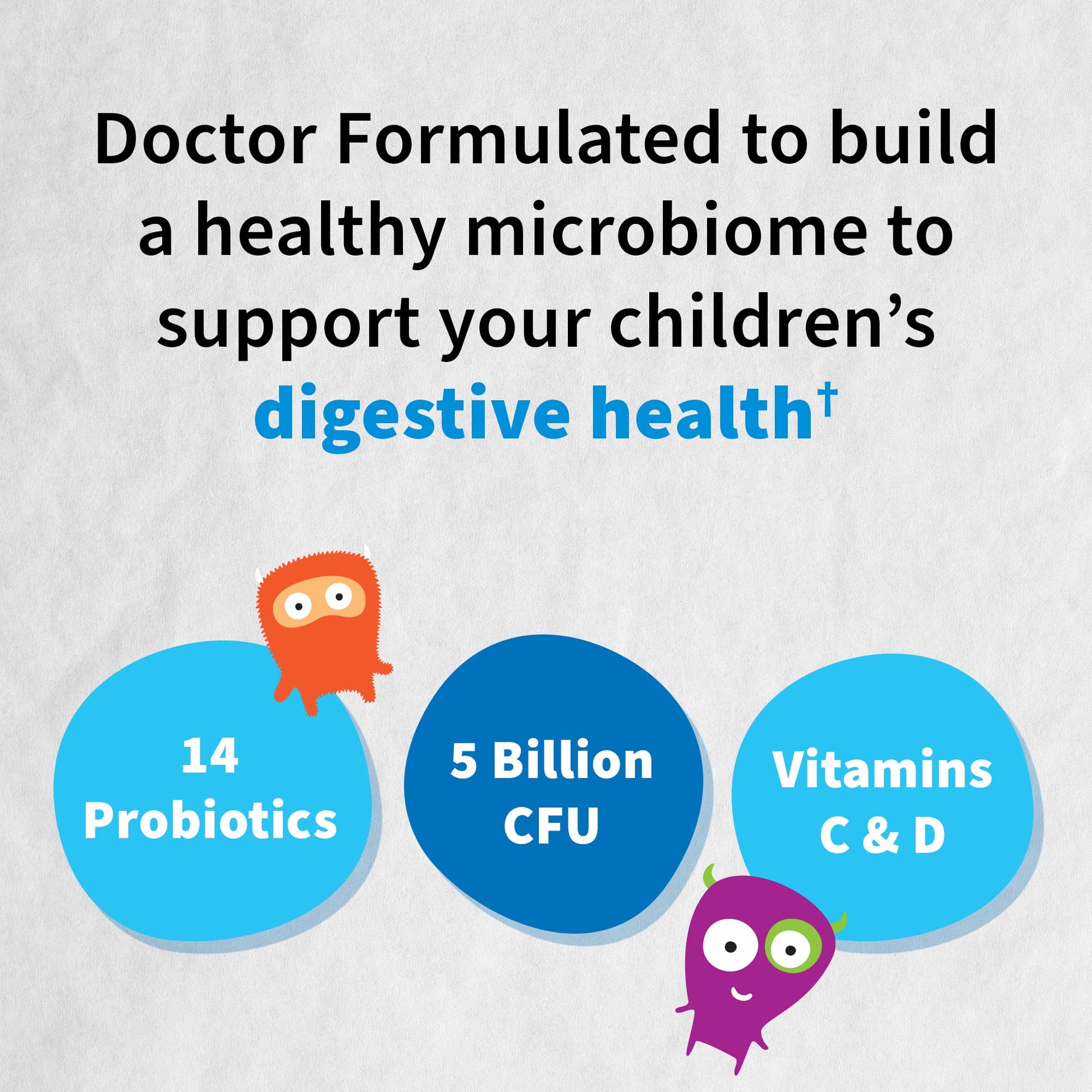 Garden of Life Dr. Formulated Probiotics Organic Kids+ plus Vitamin C & D - Berry Cherry - Gluten, Dairy & Soy Free Immune & Digestive Health Supplement - PrimeBioHealth - canada supplements