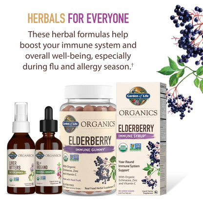 Garden of Life Organics Elderberry Gummies for Adults & Kids - Immune Support Supplement with Organic Fruit, Herbal Blend, Elderberry, Echinacea, Zinc, - PrimeBioHealth - canada supplements
