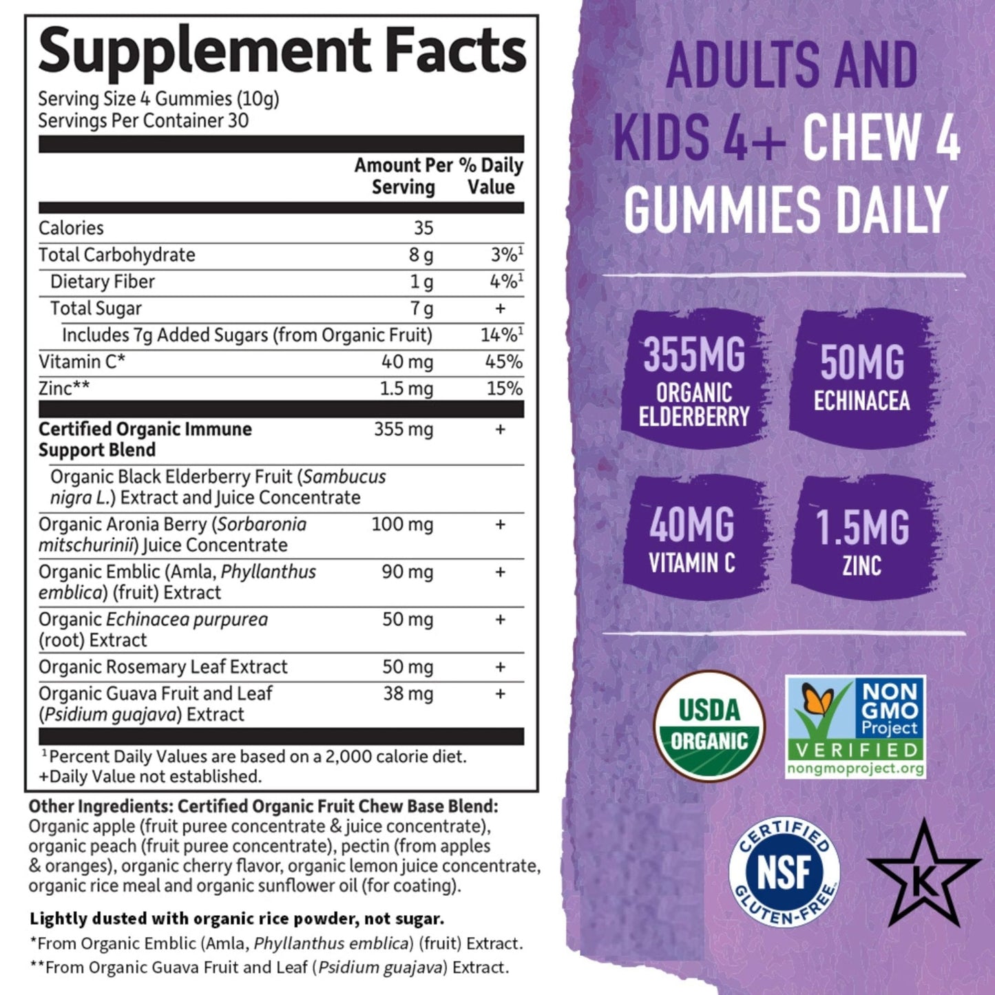 Garden of Life Organics Elderberry Gummies for Adults & Kids - Immune Support Supplement with Organic Fruit, Herbal Blend, Elderberry, Echinacea, Zinc, - PrimeBioHealth - canada supplements