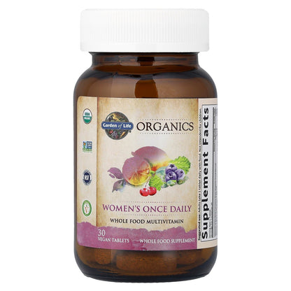 Garden of Life Organics Multivitamin for Women - Women's Once Daily Multi - Whole Food Multi with Iron, Biotin, Vegan Organic Womens Multivitamin for Health - PrimeBioHealth - canada supplements