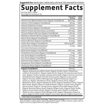 Garden of Life Organics Multivitamin for Women - Women's Once Daily Multi - Whole Food Multi with Iron, Biotin, Vegan Organic Womens Multivitamin for Health - PrimeBioHealth - canada supplements