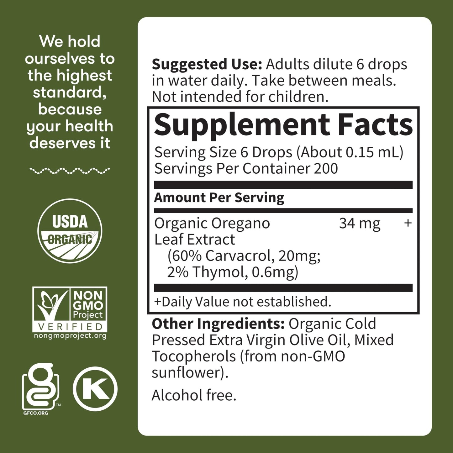 Garden of Life Organics Oil of Oregano Seasonal Drops 1fl oz (30 mL) Liquid, Concentrated Plant Based Immune Support - Alcohol-Free, Organic, Non-GMO - PrimeBioHealth - canada supplements