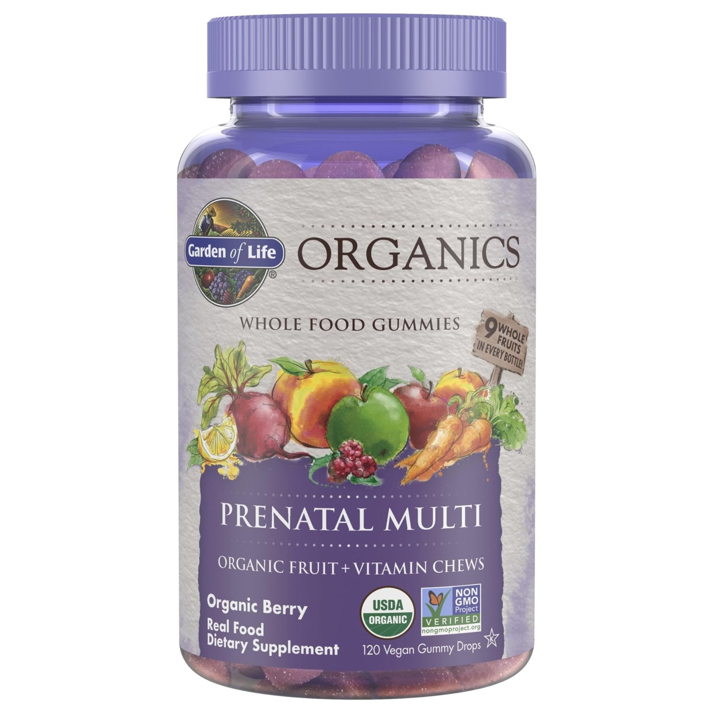 Garden of Life Organics Prenatal Gummies – Prenatal Vitamins for Women with Energy Metabolism Support & Healthy Fetal Development Support - PrimeBioHealth - canada supplements