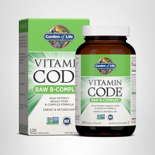 Garden of Life Vitamin B Complex, 120 Vegan Capsules, High Potency Vitamins for Energy & Metabolism with B6, Folate & B12 - PrimeBioHealth - canada supplements