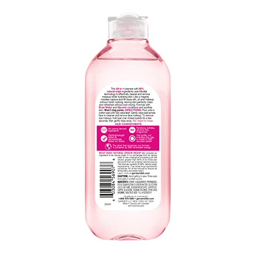 Garnier Micellar Water with Rose Water and Glycerin, Hydrating Facial Cleanser & Makeup Remover, For All Skin Types - PrimeBioHealth - canada supplements