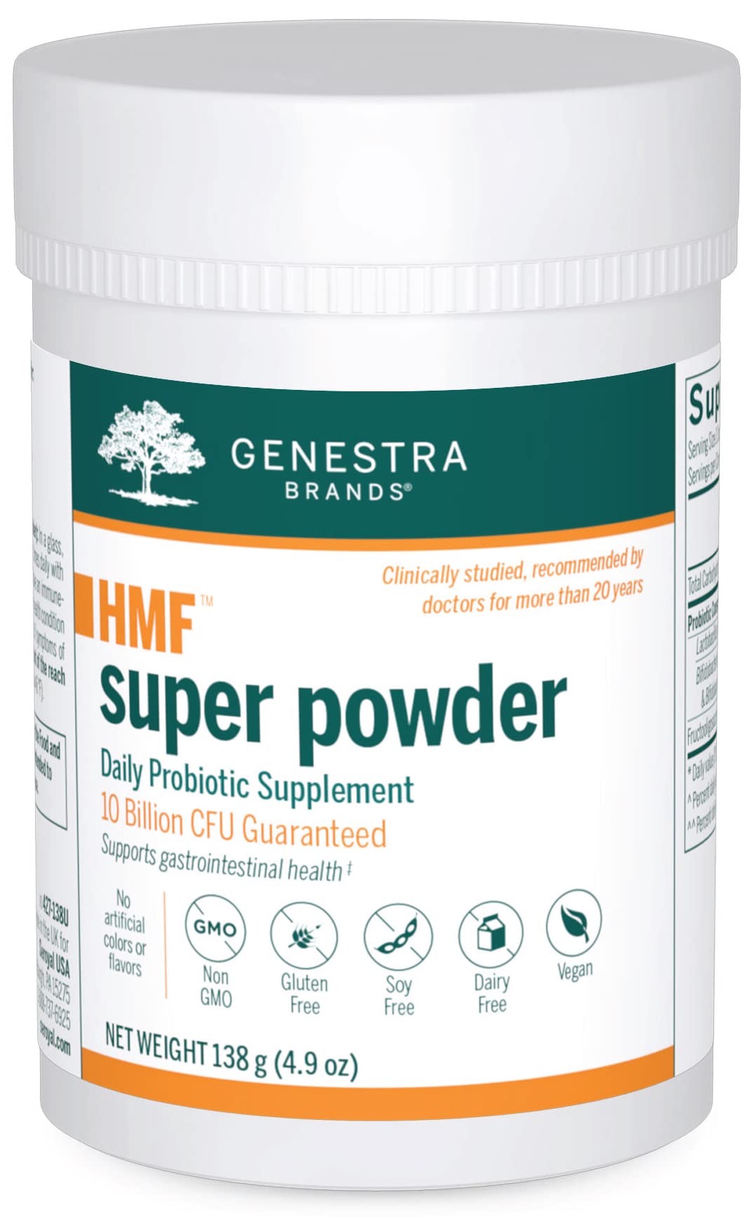 Genestra Brands HMF Super Powder | Probiotic Formula to Support Healthy Gut Flora | 4.9 Oz - PrimeBioHealth - canada supplements