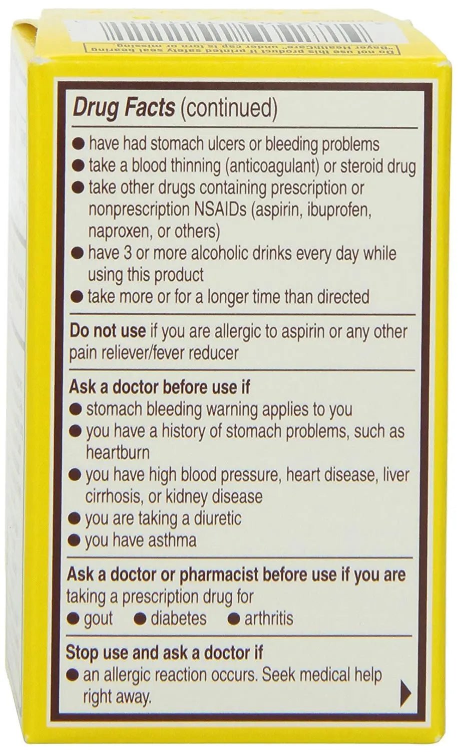 Genuine Bayer Aspirin 325mg Tablets, 24-Count (Pack of 2) - PrimeBioHealth - canada supplements