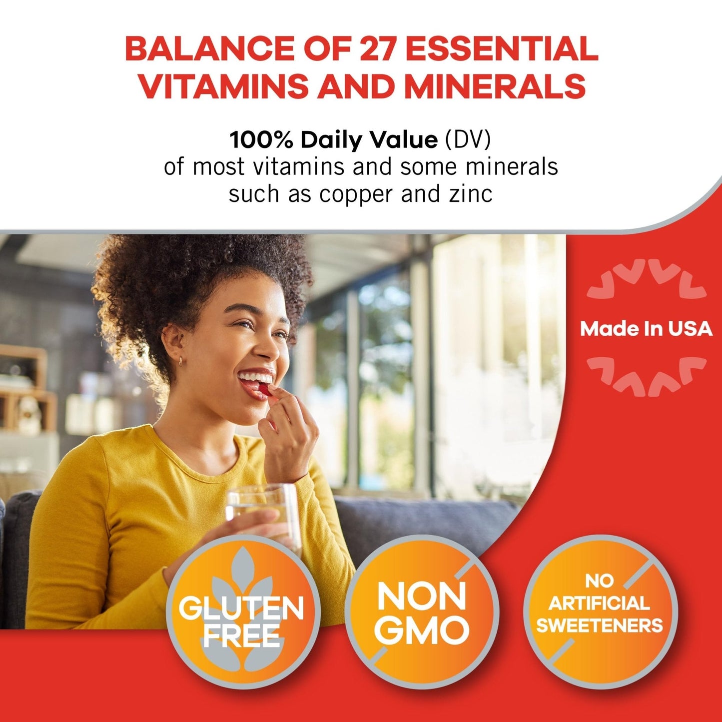 Geritol, Multivitamin Supplement, Contains B-Vitamins, Antioxidants, Vitamins C, E & D and Iron, 26 Essential Vitamins and Minerals, Gluten-Free - PrimeBioHealth - canada supplements