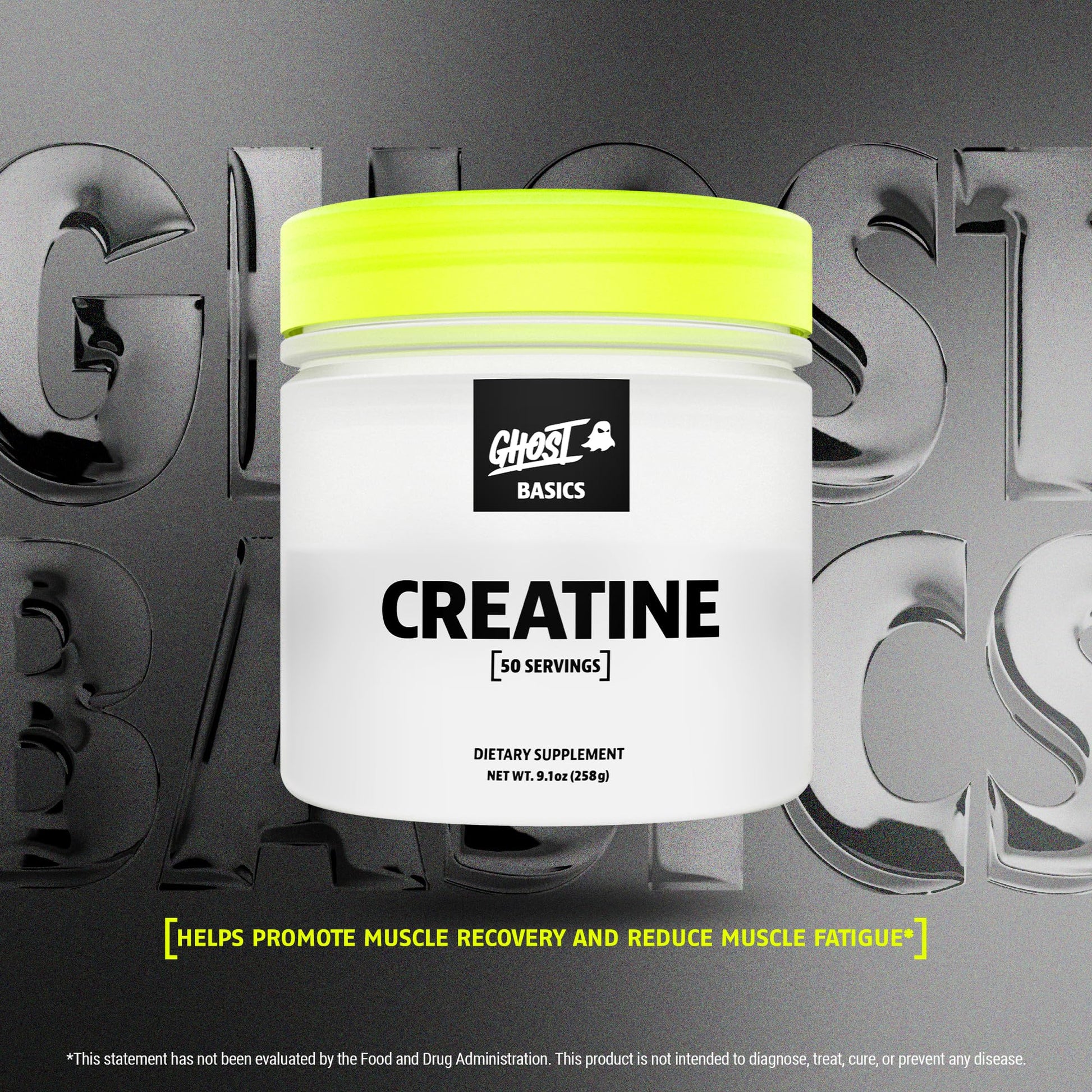 GHOST Basics Creatine Monohydrate Powder for Men & Women – 5G Creapure Creatine Workout Supplement for Muscle Gain – Vegan, Soy Free & Gluten Free - 50 Servings - PrimeBioHealth - canada supplements