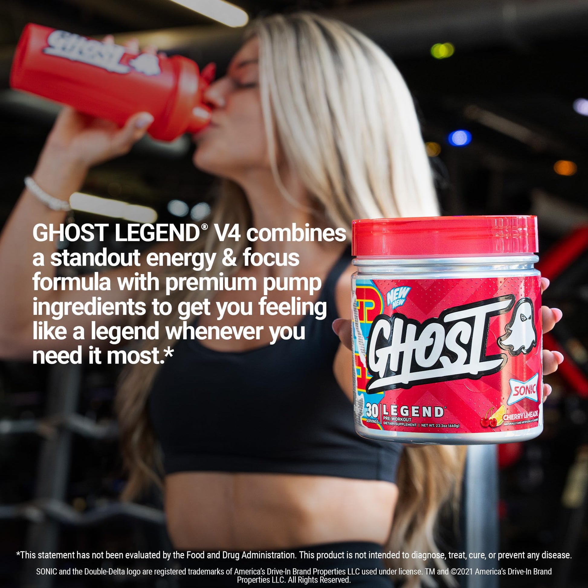 GHOST Legend Pre Workout Powder, Sonic Cherry Limeade - 30 Servings – Pre-Workout for Men & Women with Choline, L-Citrulline, - PrimeBioHealth - canada supplements
