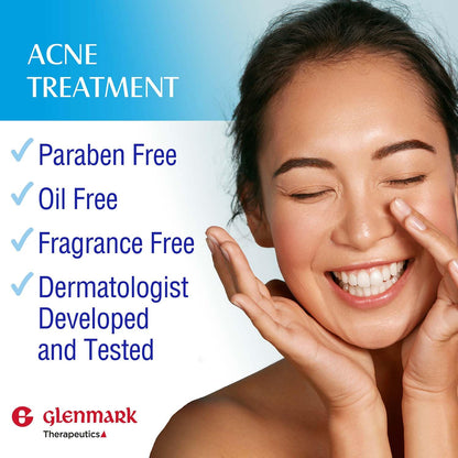 Glenmark Therapeutics Adapalene Gel 0.1% Acne Treatment, Paraben Free Topical Retinoid Cream for Face - PrimeBioHealth - canada supplements
