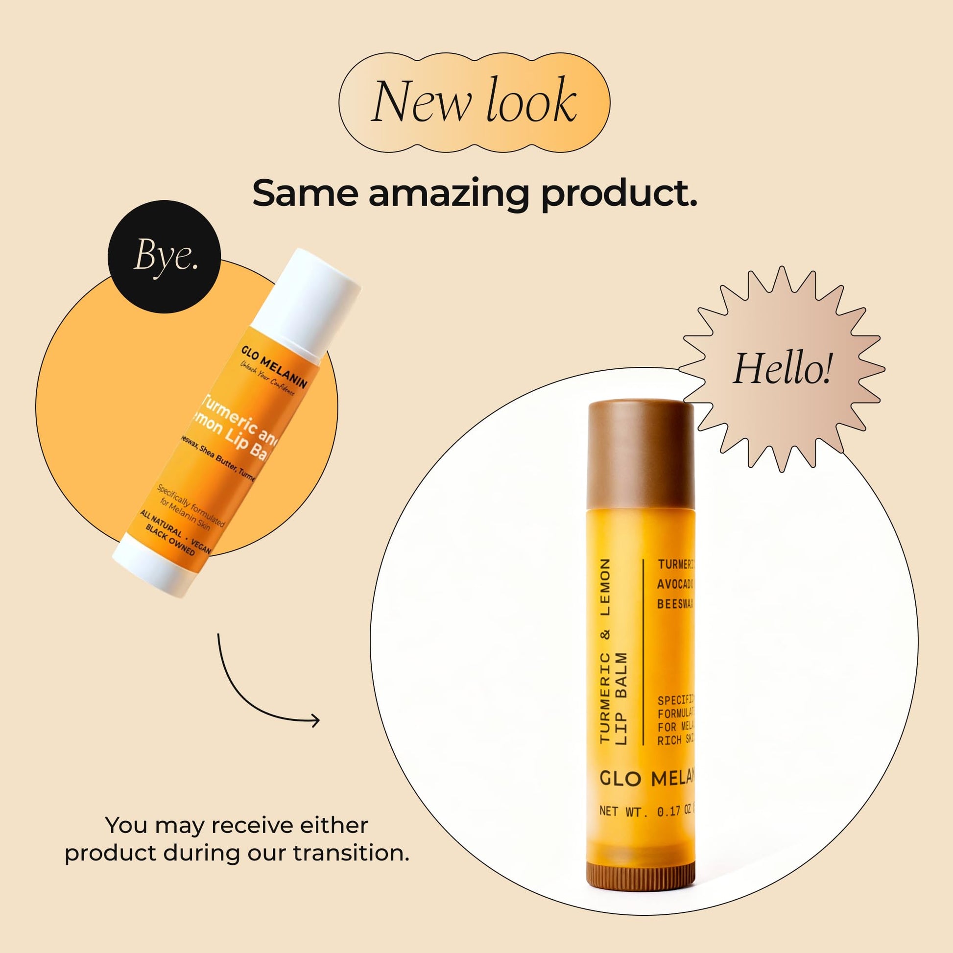 Glo Melanin All Natural Lemon and Turmeric Lip Balm - Natural Lip Balm Illuminate Your Smile - PrimeBioHealth - canada supplements
