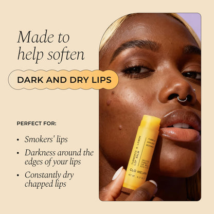 Glo Melanin All Natural Lemon and Turmeric Lip Balm - Natural Lip Balm Illuminate Your Smile - PrimeBioHealth - canada supplements
