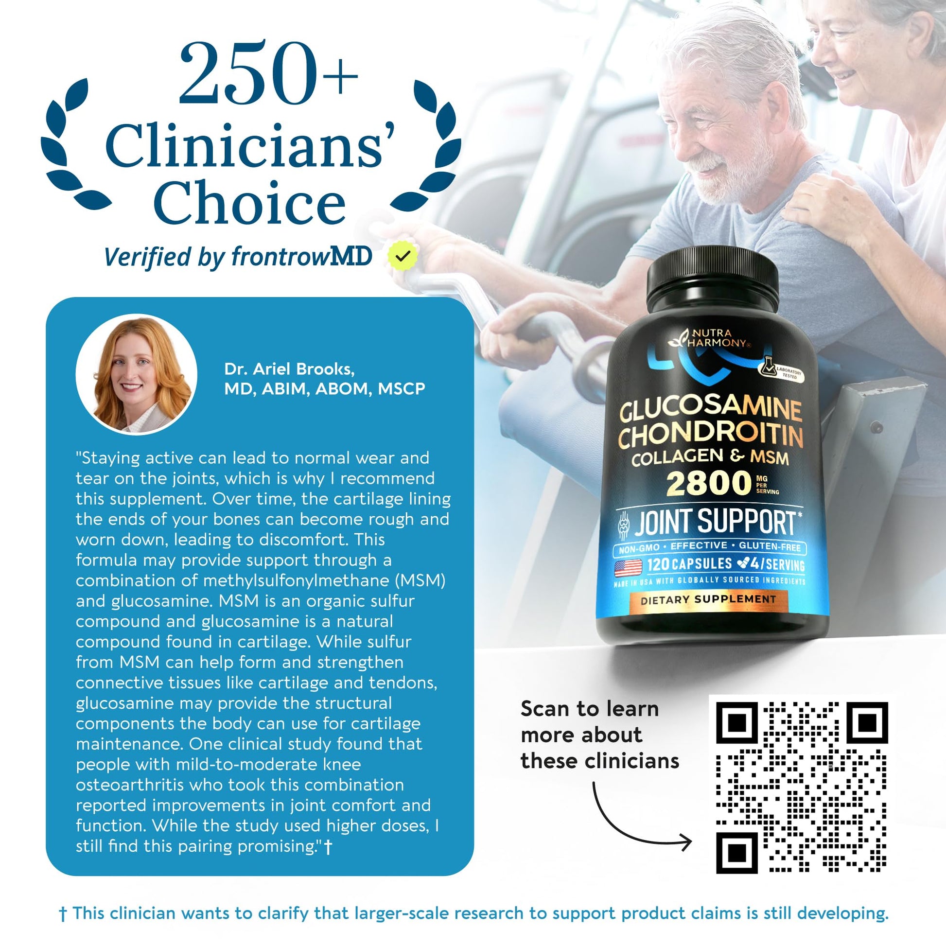 Glucosamine Chondroitin MSM Collagen | HSA | Joint Support Supplement 2800 mg | Made in USA | FSA Approved Product Items | Flexibility Nutritional Vitamins - PrimeBioHealth - canada supplements