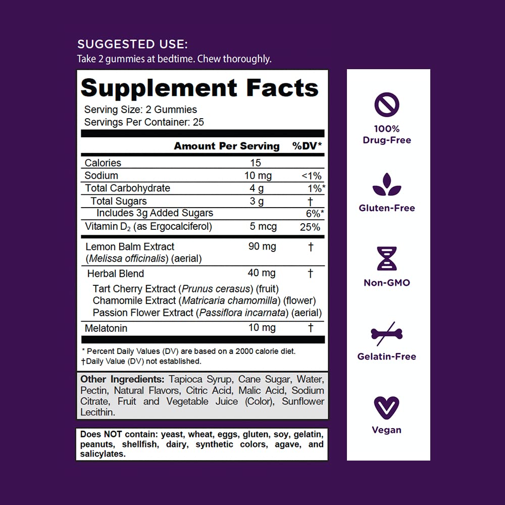 Goli Nutritional Supplement, Extra Strength Sleep Gummy 10mg Melatonin - 1 Pack 50 Count - Gluten-Free, Vegan, Non-GMO, and Gelatin-Free - PrimeBioHealth - canada supplements