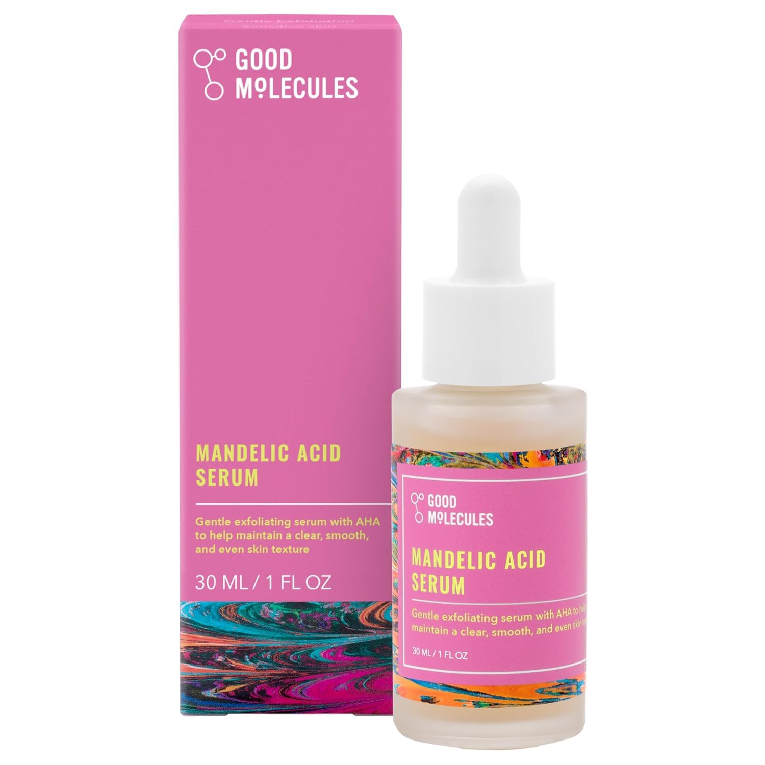 Good Molecules Mandelic Acid Serum - Gentle Face Exfoliator Serum with Ultra Hydrating Hyaluronic Acid - PrimeBioHealth - canada supplements