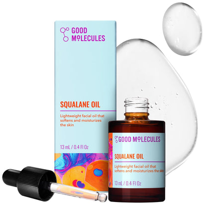 Good Molecules Squalane Oil - 100% Natural Squalane Oil Non-Greasy Moisturizer for Face, Skin, and Hair - Skin Firming - PrimeBioHealth - canada supplements