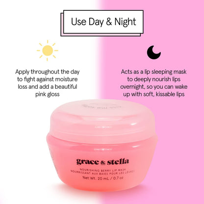 grace & stella Award Winning Lip Butter - Hydrating Lip Balm - Nourishing Lip Mask (1-pack) Travel Essentials, Travel Size Toiletries - PrimeBioHealth - canada supplements
