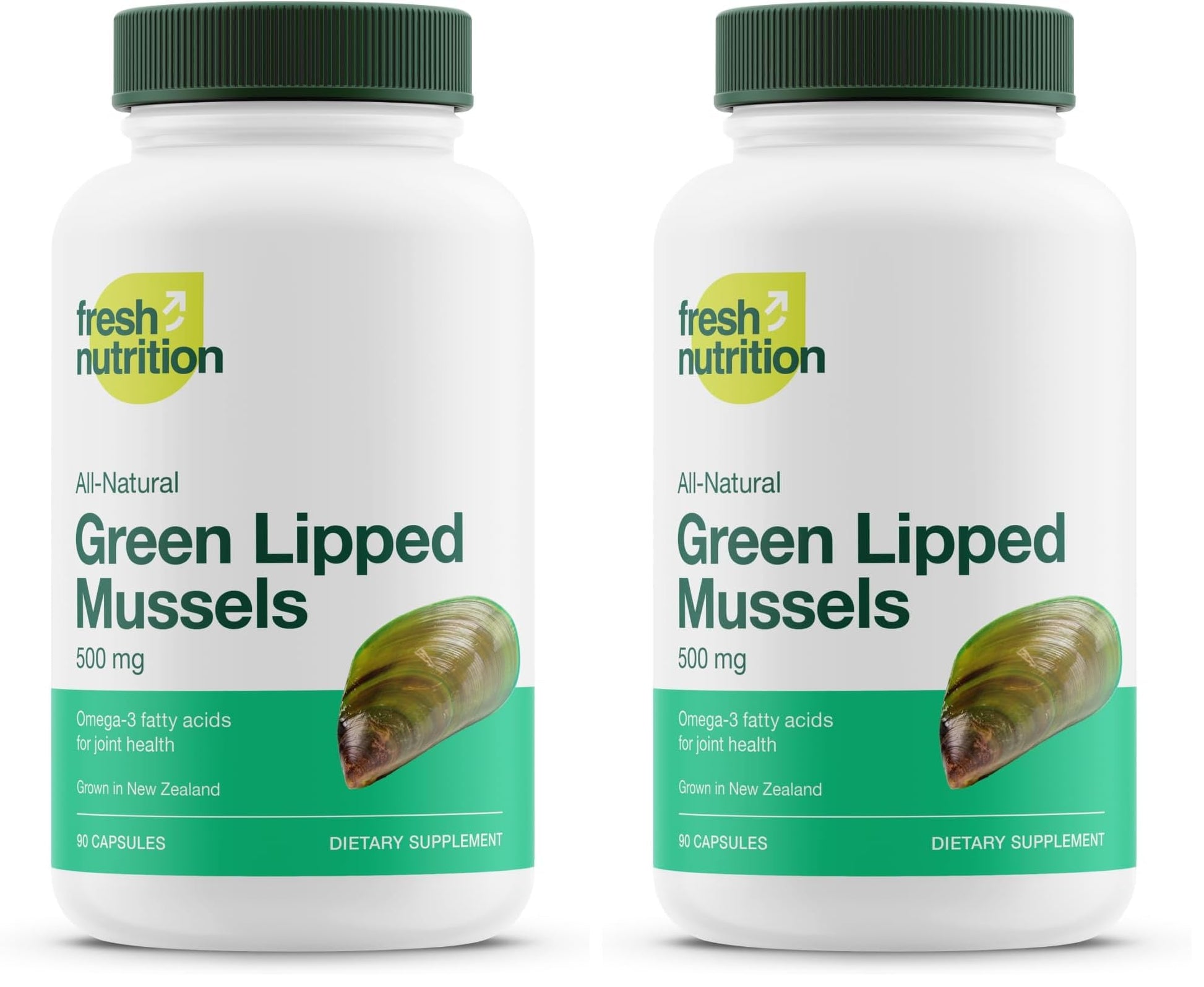 Green Lipped Mussel Capsules - Strongest DNA Verified from New Zealand - Perna Canaliculus Omega Supplement - May Promote Healthy Joints - 90 Capsules - PrimeBioHealth - canada supplements