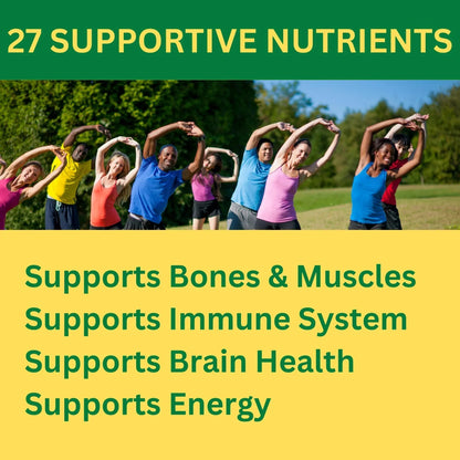Greenfield Nutritions Halal Multivitamins for Women and Men - 60 Gelatin Free Multivitamin Tablets with 27+ Vitamin Minerals, A, B12, C, D3, Iron and Zinc - PrimeBioHealth - canada supplements