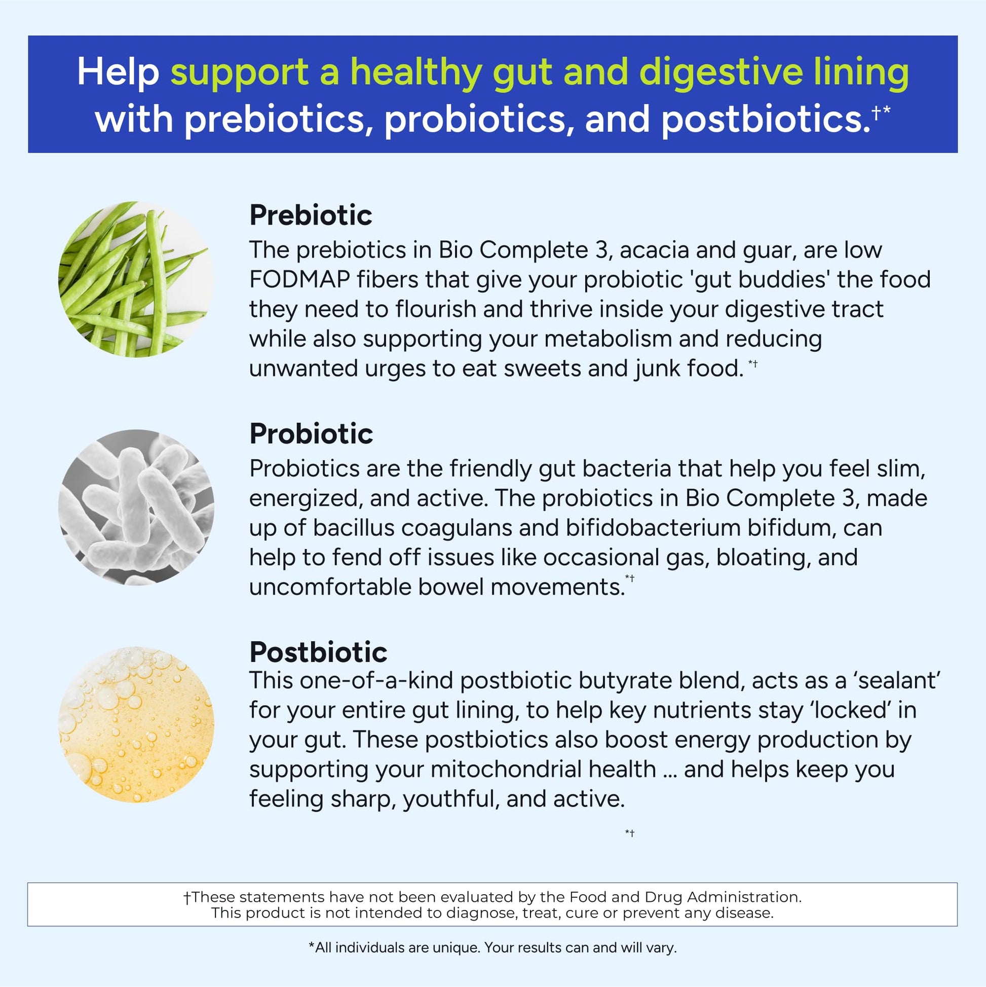 Gundry MD® Bio Complete 3, 3-in-1 Probiotics for Gut Health, Probiotic Supplements for Digestion, Supplement Supporting Bloating, Gas, Food Cravings - PrimeBioHealth - canada supplements