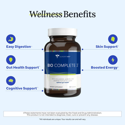 Gundry MD® Bio Complete 3, 3-in-1 Probiotics for Gut Health, Probiotic Supplements for Digestion, Supplement Supporting Bloating, Gas, Food Cravings - PrimeBioHealth - canada supplements
