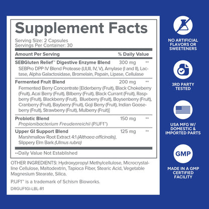 Gundry MD GI Advantage Gut Supplement with Probiotics, Digestive Enzymes, and Superfruit Extracts for Strong Metabolism, Energy, Digestion, - PrimeBioHealth - canada supplements