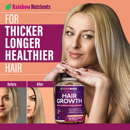 Hair Growth Vitamins for Women | Biotin 10,000mcg, Collagen, Patented OptiMSM®, goMCT - PrimeBioHealth - canada supplements