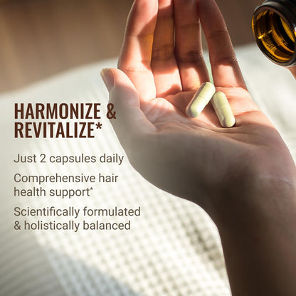 Hair La Vie Live Conscious Revitalizing Blend Hair Growth Vitamins for Women to Support Health of Hair - Supplements w/Biotin, Collagen & Saw Palmetto for Thick, Full Hair - 60 Caps - PrimeBioHealth - canada supplements