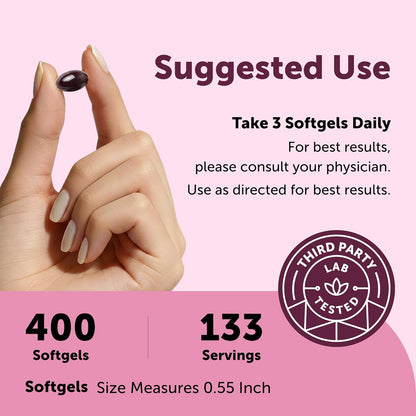 Hair Skin and Nails Vitamins for Women & Men | 400 Softgels with MCT Oil | 21-in-1 Argan Oil, Hyaluronic Acid, Collagen, Keratin & Biotin Supplement | 133-Day Supply | Non-GMO, Gluten Free - PrimeBioHealth - canada supplements