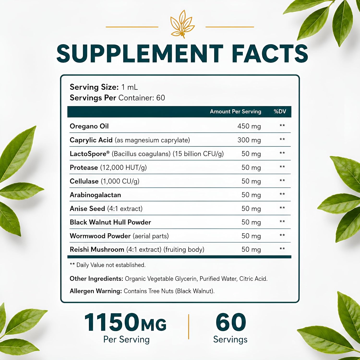 Happee Candida Cleanse Drops 10-in-1 Gut & Oral Detox Support Men Women 2oz | Yeast & Overgrowth Support - Oregano, Caprylic Acid & Probiotics - Flora Balance & Digestive Comfort - 60 Servings - PrimeBioHealth - canada supplements