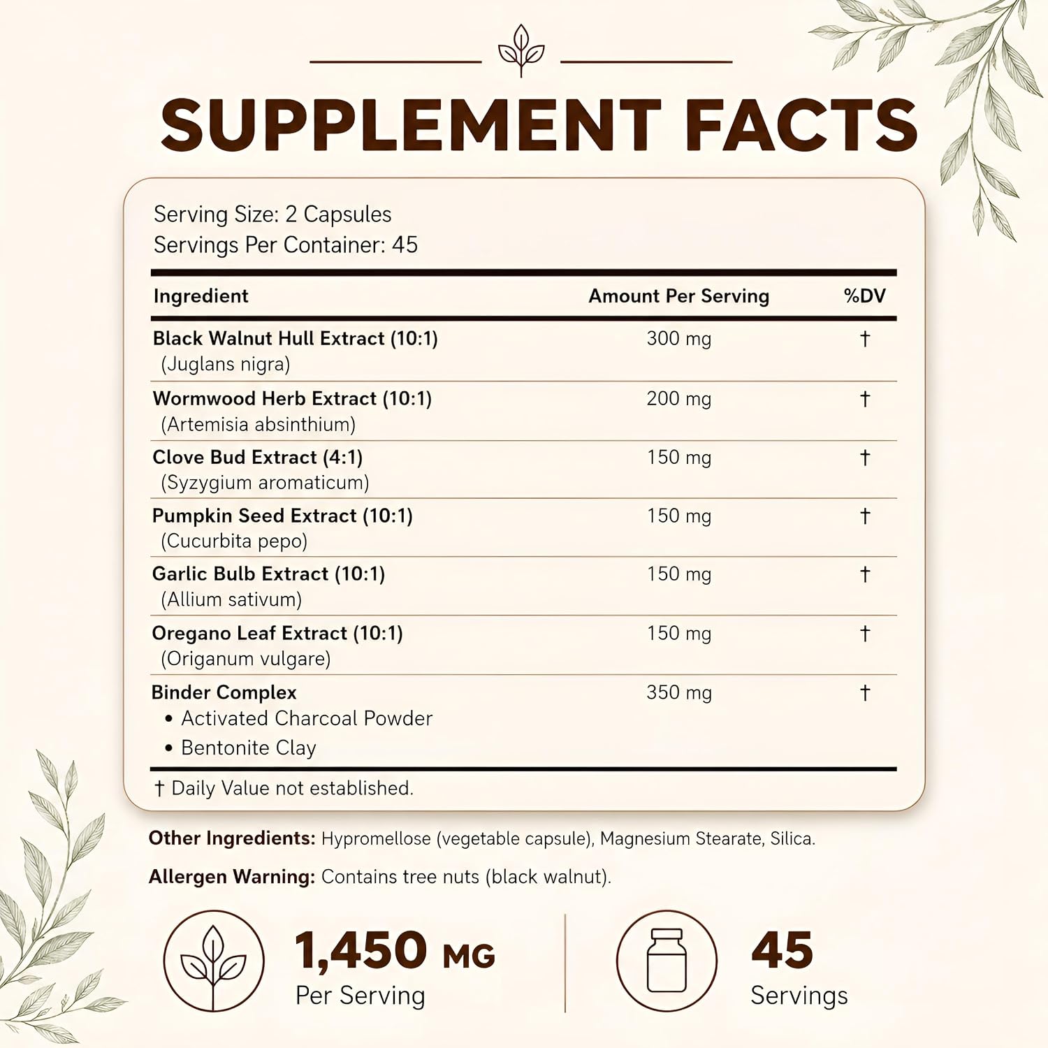 Happee ParaPure Cleanse with Binder for Humans, Intestinal Support, 2-in-1 | Wormwood, Black Walnut, Clove with Charcoal Binder for Digestive Balance (No Stack Needed) 90 Capsules - PrimeBioHealth - canada supplements