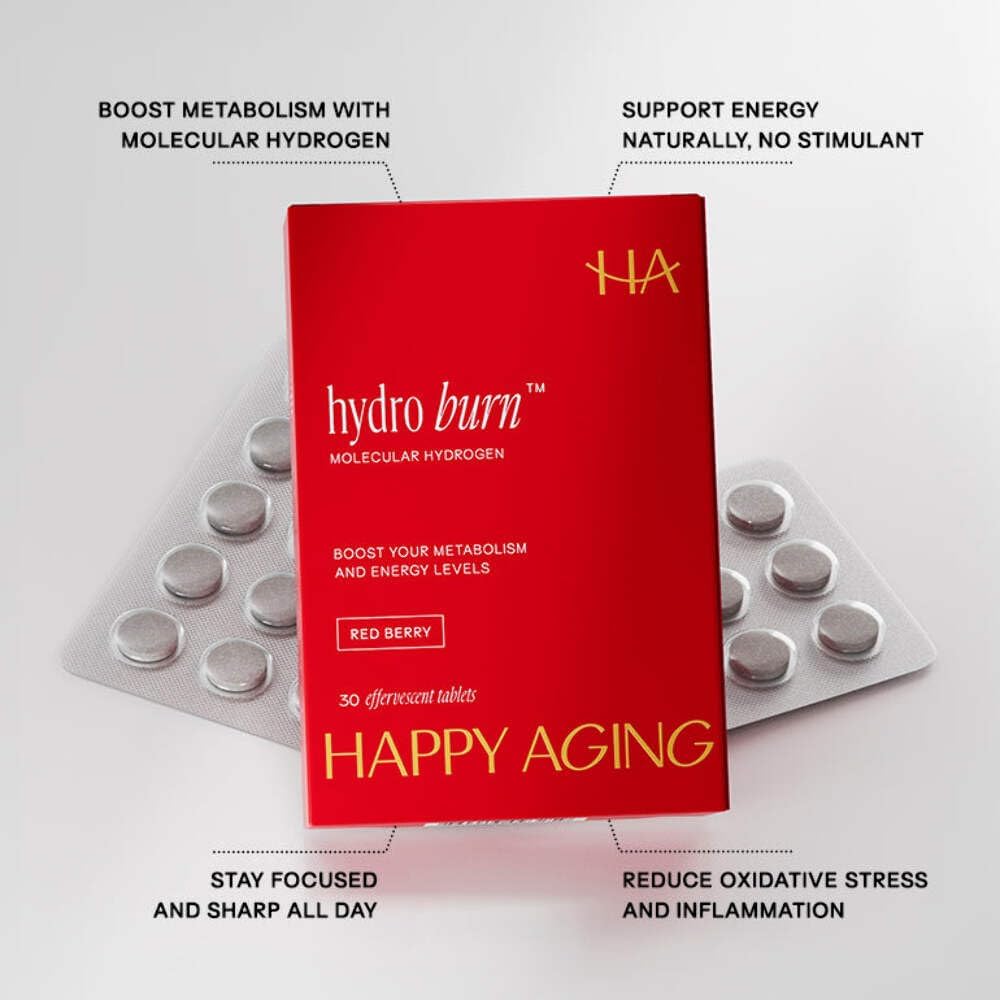 Happy Aging Longevity’s Essential Duo – Longevity Shot + Hydro Burn | Metabolic Health, Energy & Vitality | NAD+ Support + Hydrogen Tablets | 2 Units - PrimeBioHealth - canada supplements