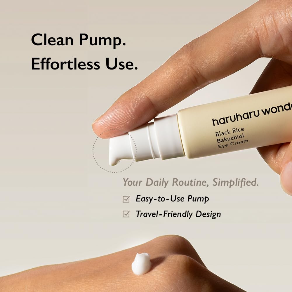 Haruharu Wonder Black Rice Bakuchiol Eye Cream 0.67 fl.oz / 20ml | Anti-Aging, Wrinkle Care, Natural Retinol Alternative - PrimeBioHealth - canada supplements