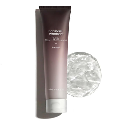 HARUHARU wonder Black Rice Moisture 5.5 Soft Cleansing Gel, Gentle Daily Cleanser, Low 5.5pH, Moisture Balance, Soap Free - PrimeBioHealth - canada supplements