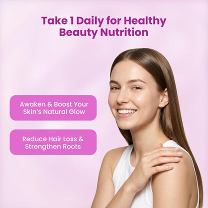 Healthy Hair Skin & Nails Supplement with Vitamin & Zinc – Beauty Wellness Complex for Women & Men – Supports Stronger Nails, Shinier Hair & Radiant Complexion 120 Capsules - PrimeBioHealth - canada supplements