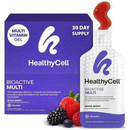 Healthycell Bioactive Daily Liquid Multivitamin for Men & Women – 20+ Essential Vitamins, Minerals & Antioxidants for Brain - PrimeBioHealth - canada supplements